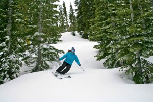Homewood Mountain ski resort has some fun terrain for both skiing and snowboarding. The 