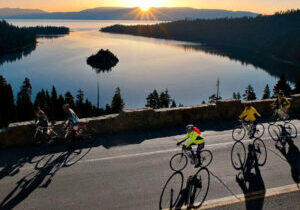 America's Most Beautiful Bike Ride is an event that attracts 2,000-plus cyclists, who circle the lake clockwise.