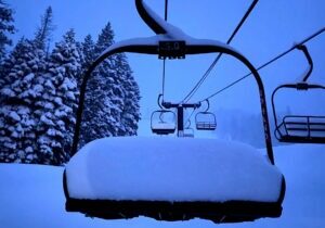 Homewood was reporting 22 inches of  snow Saturday morning, the most among Tahoe ski resort.