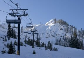 Spanning 2.4 miles from Olympic Valley to Alpine Meadows, the $65 million the Base to Base Gondola at Palisades Tahoe will take skiers from either base area in 16 minutes. It 