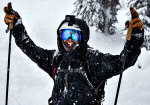 With the snow finally subsiding Friday, skiers and riders are enjoying a powder day at Palisades Tahoe and all the area ski resorts.
