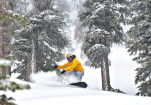 Sugar Bowl has the most snow this season among Tahoe ski resorts with 217 inches.