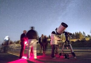 Led by amateur astronomer and poet Tony Berendsen, past president of the Northern Nevada Science Coalition, each Tahoe Star Tours evening includes a lively science-based talk about the cosmos and telescopic viewing of the constellations through high-powered, professional Celestron telescopes. 