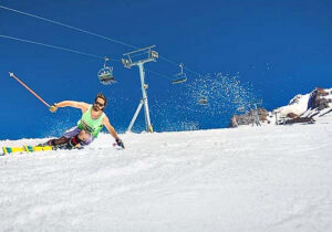 Palmer Express high-speed quad at Timberline operates in the spring and summer only, allowing the ski area to operate oftentimes through the beginning of September.
